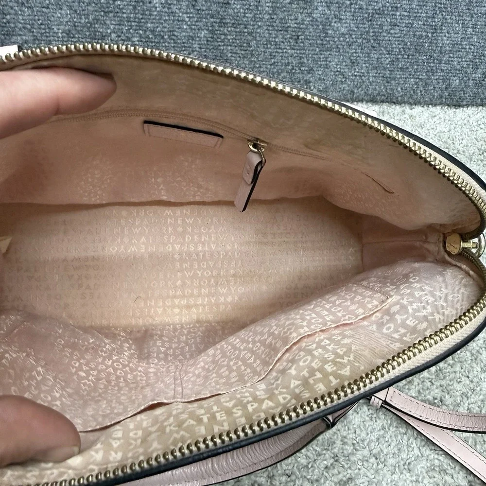 Kate Spade New York pink Satchel handbag purse detachable crossbody w/ wear‎